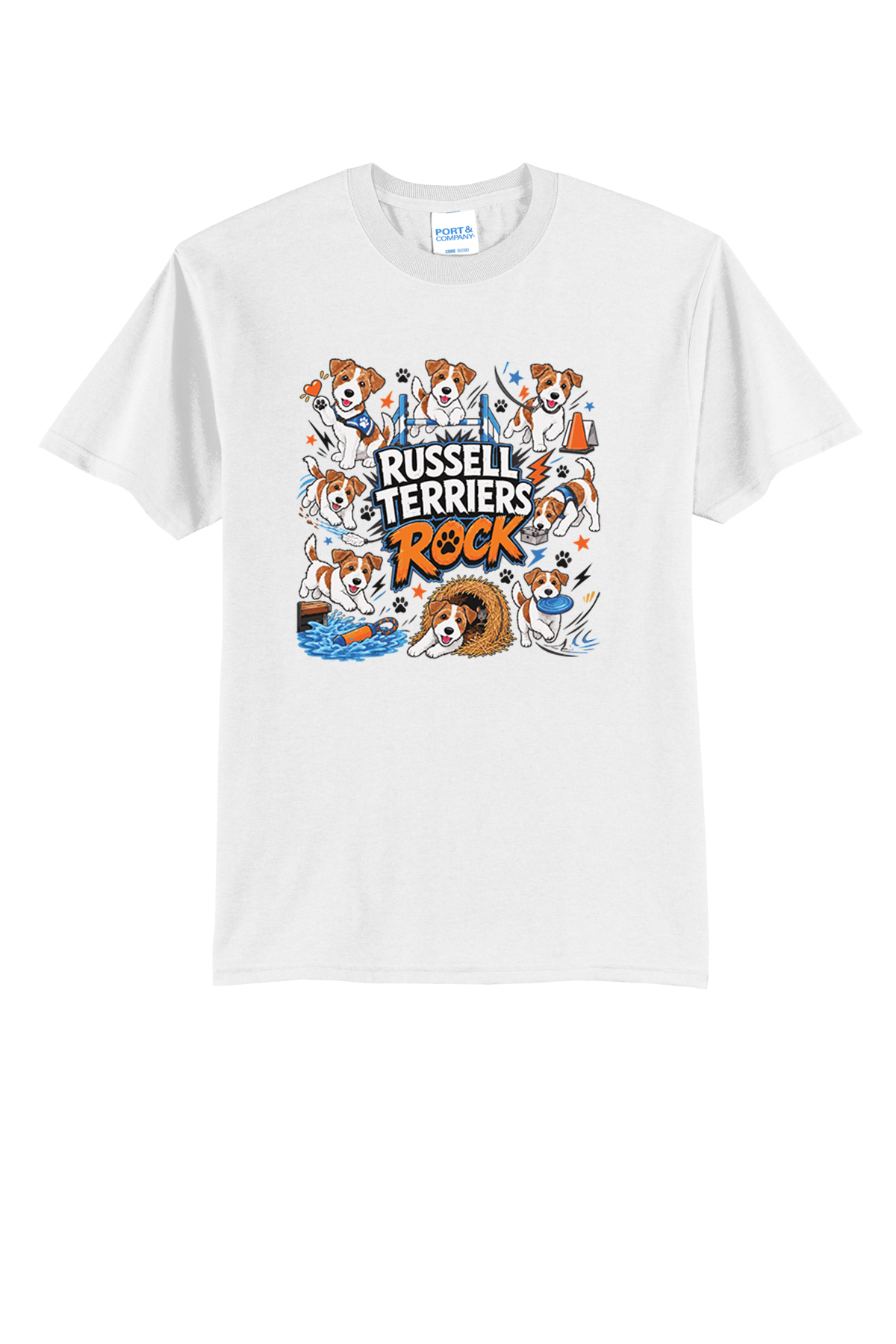 Russell Terriers Rock Fundraiser Tshirt PC55