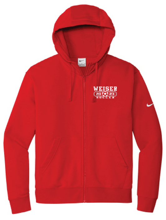 Soccer Nike Club Fleece Sleeve Swoosh Full-Zip Hoodie