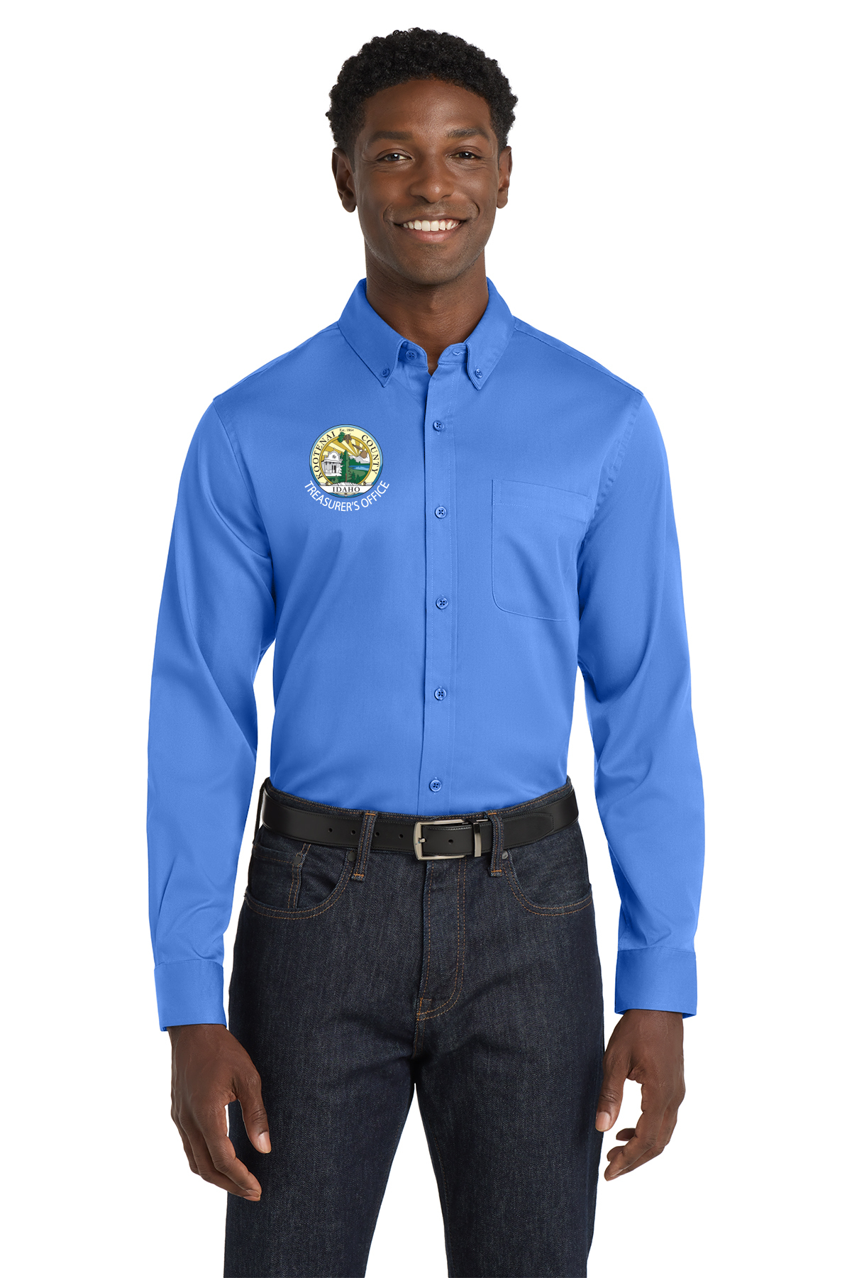 W808 Port Authority® Long Sleeve SuperPro React ™ Twill Shirt