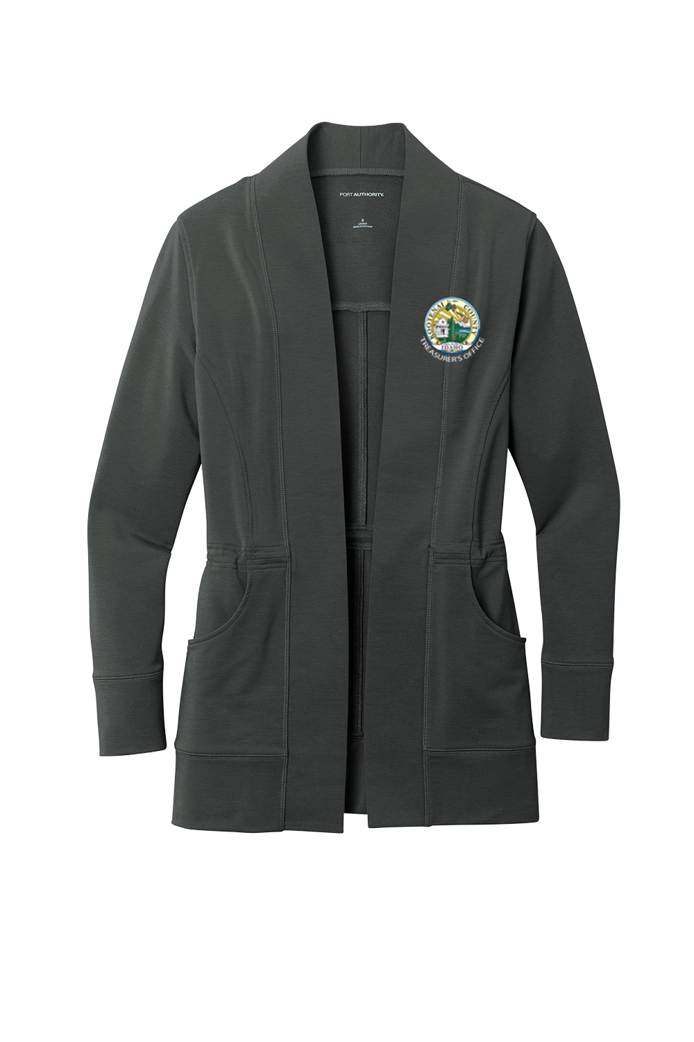 LK825 Port Authority® Ladies Microterry Cardigan