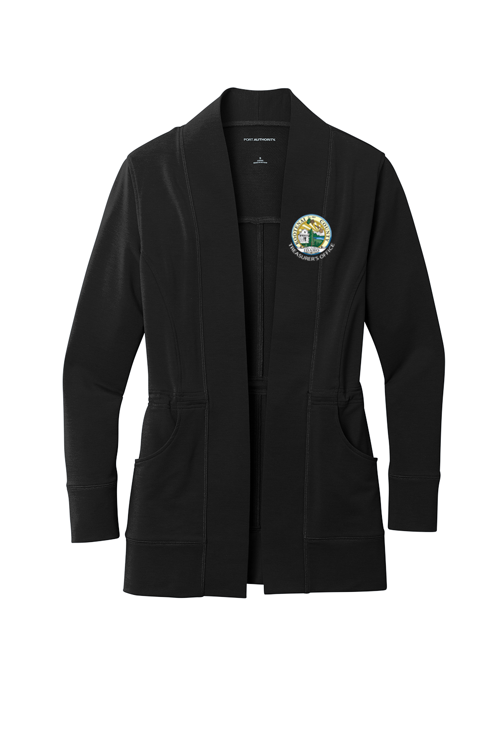LK825 Port Authority® Ladies Microterry Cardigan