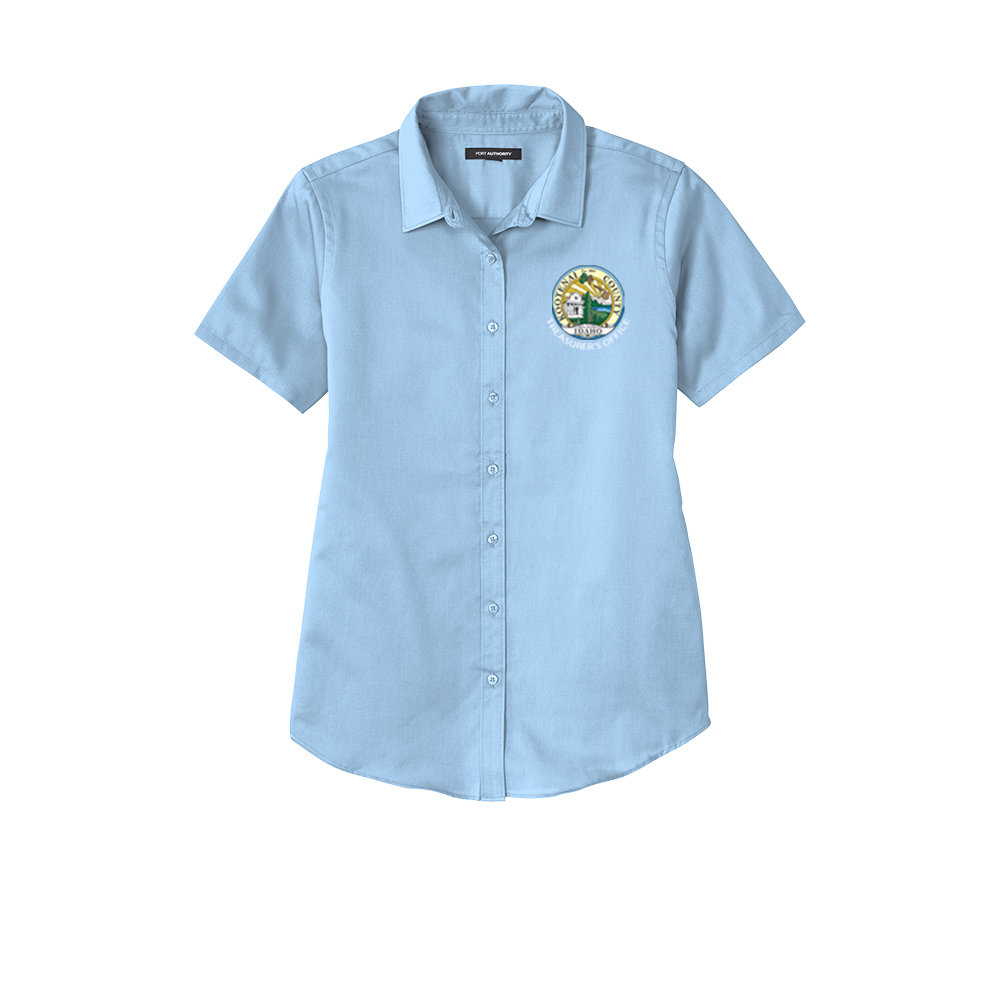 LW809 Port Authority® Ladies Short Sleeve SuperPro React ™ Twill Shirt