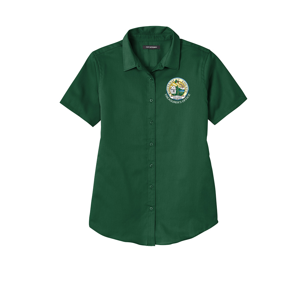 LW809 Port Authority® Ladies Short Sleeve SuperPro React ™ Twill Shirt