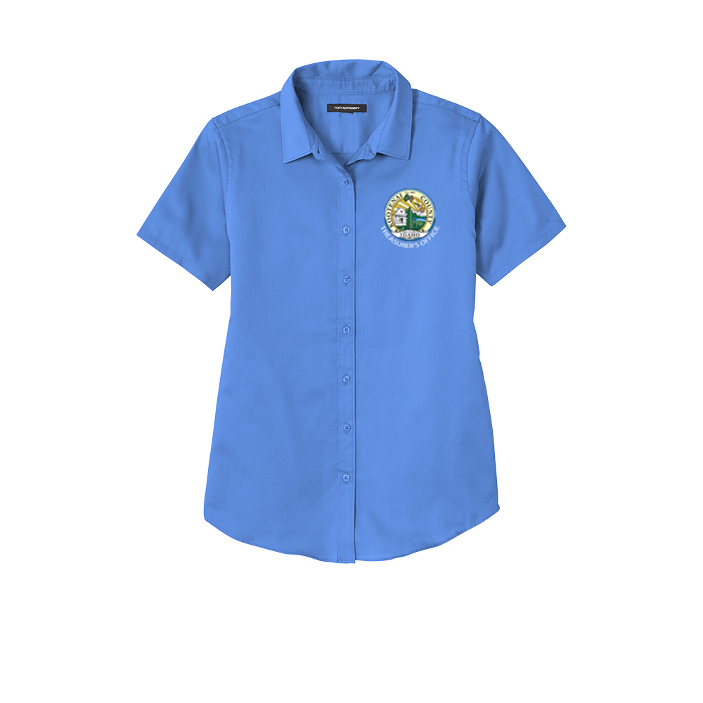 LW809 Port Authority® Ladies Short Sleeve SuperPro React ™ Twill Shirt