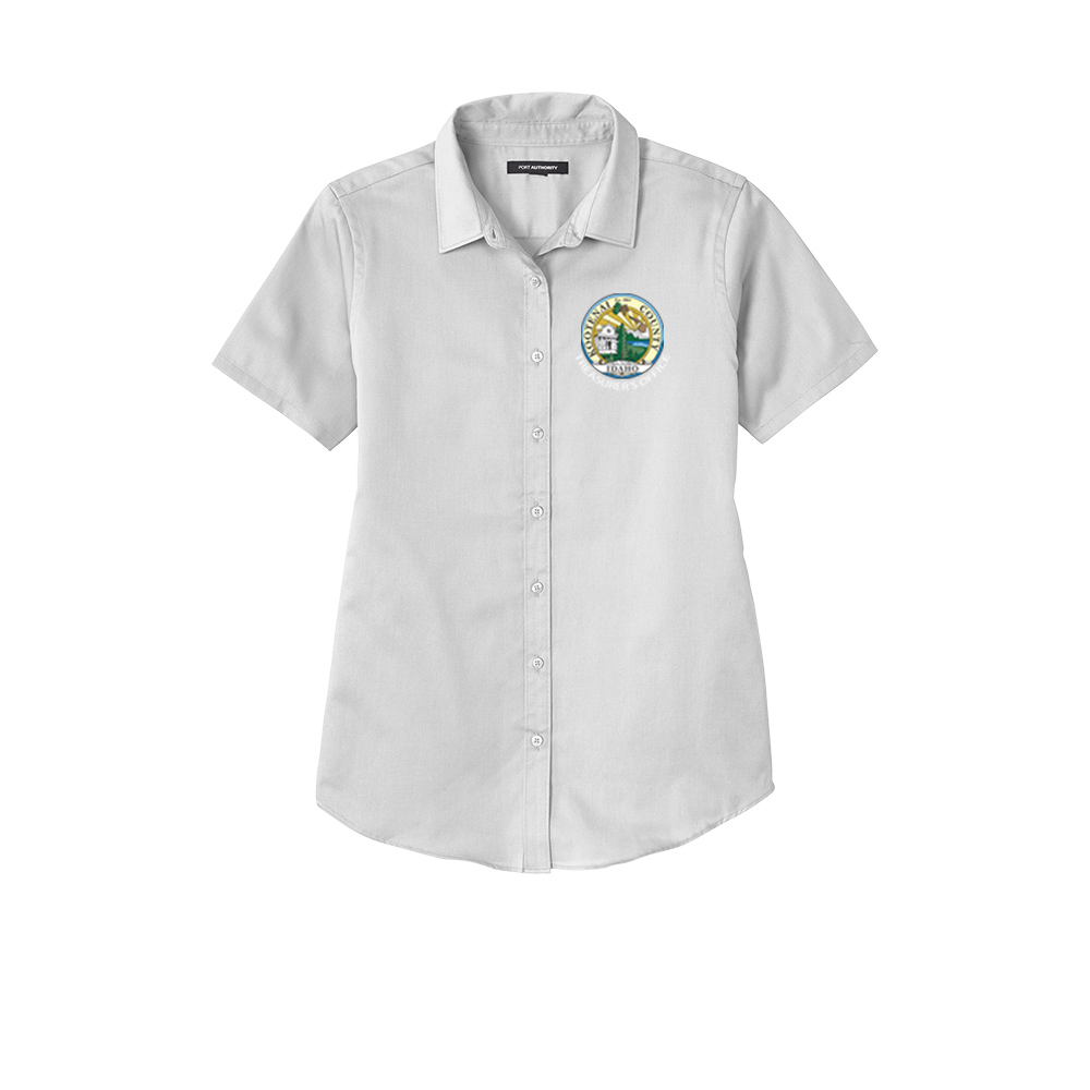 LW809 Port Authority® Ladies Short Sleeve SuperPro React ™ Twill Shirt