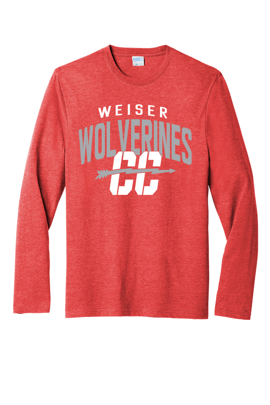 2025 Cross Country Tri-Blend Long Sleeve Tee