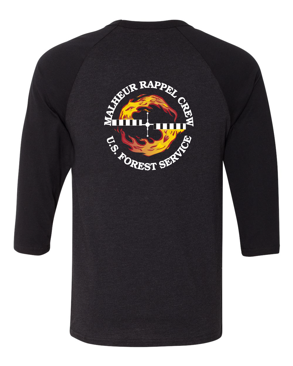 Malheur Rappel Unisex Three-Quarter Sleeve Baseball Tee