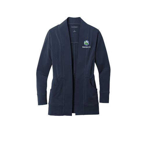 LK825 Port Authority® Ladies Microterry Cardigan