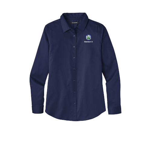 LW808 Port Authority® Ladies Long Sleeve SuperPro React ™ Twill Shirt.
