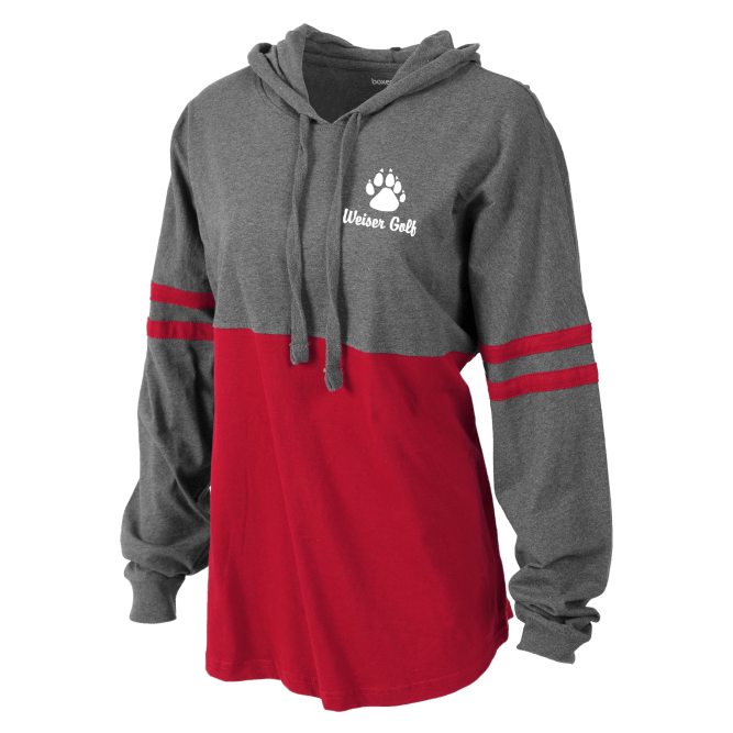 Girls Hooded Pom Pom Jersey