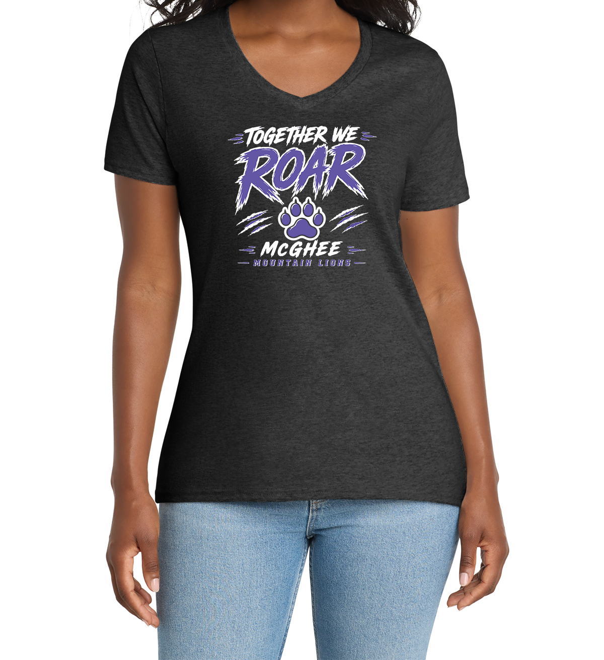 Port & Co ®  Women's Core Cotton V-Neck Tee. LPC54V