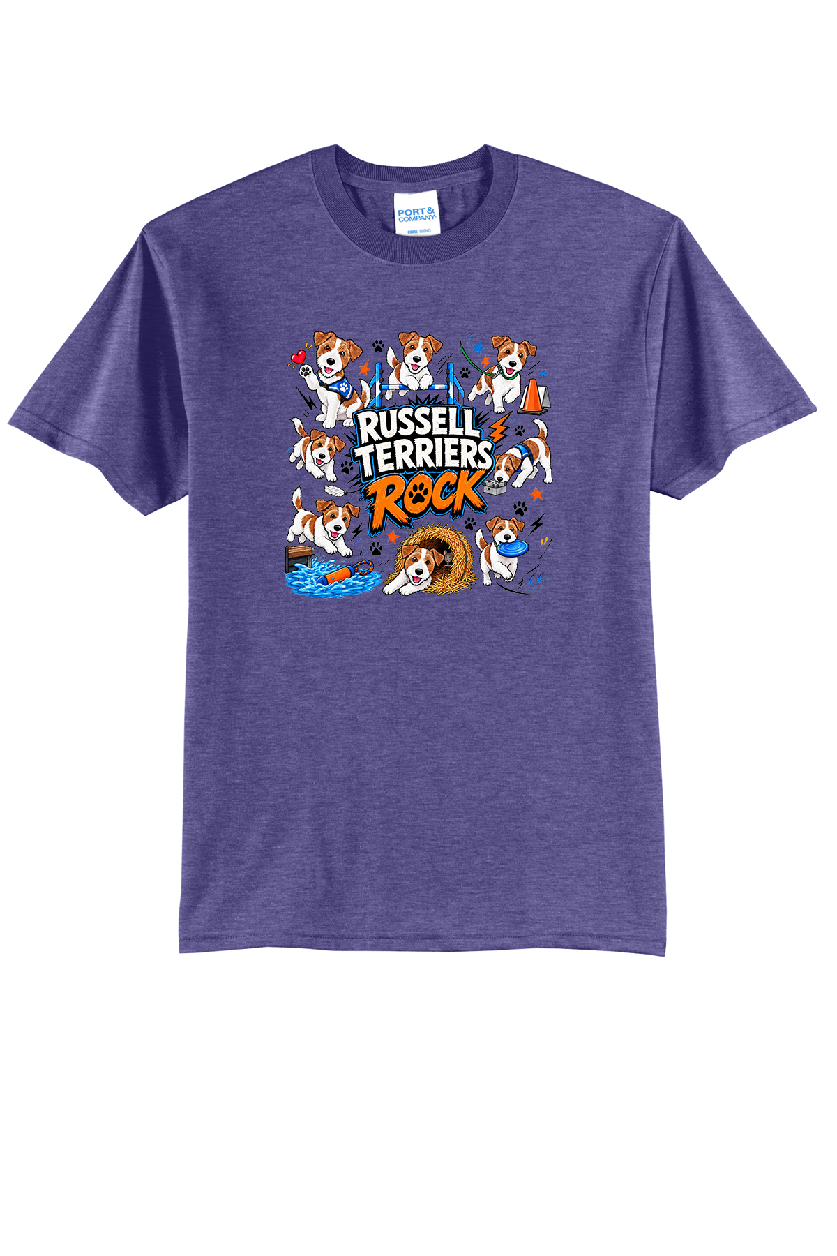 Russell Terriers Rock Fundraiser Tshirt PC55