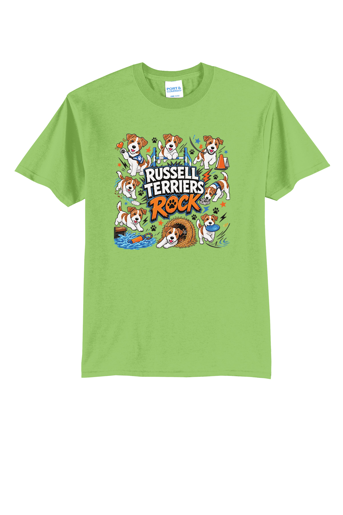 Russell Terriers Rock Fundraiser Tshirt PC55