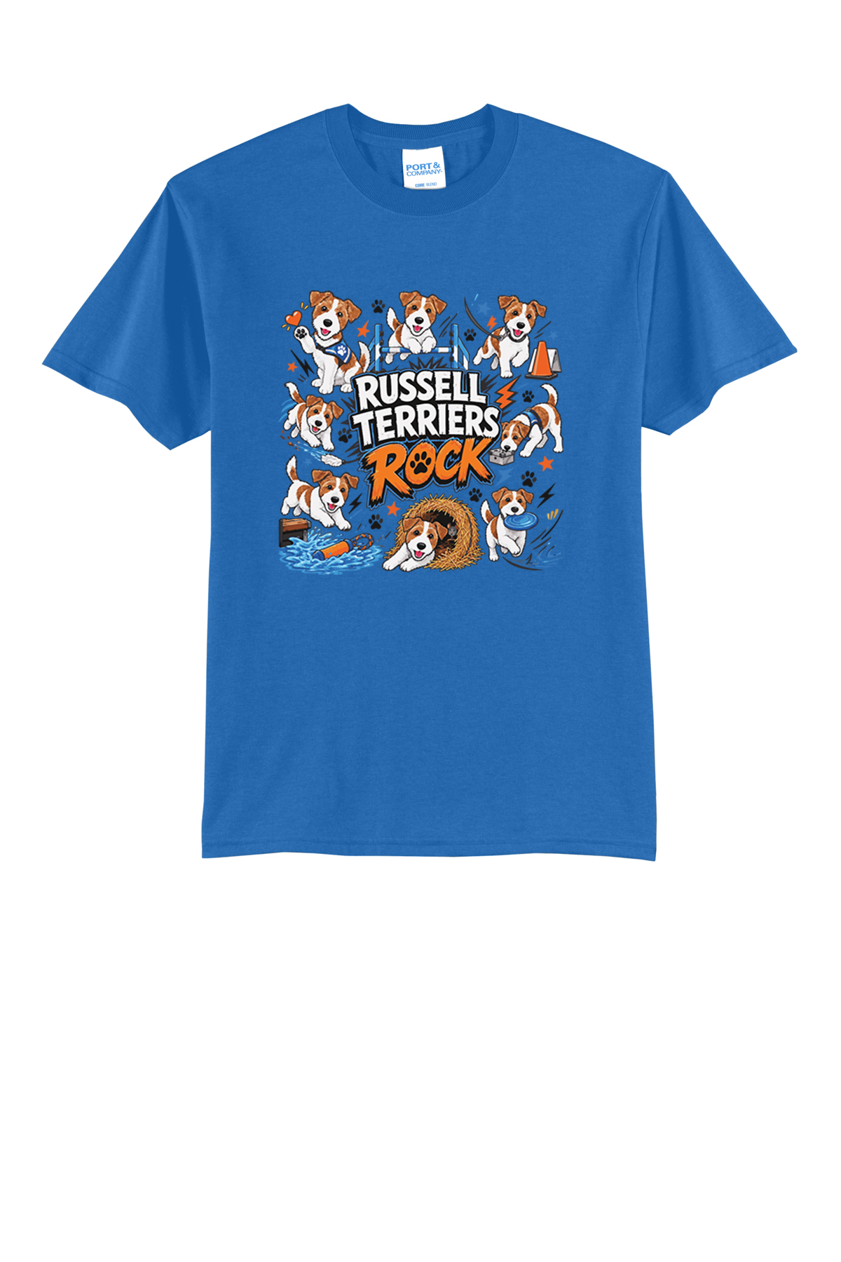 Russell Terriers Rock Fundraiser Tshirt PC55