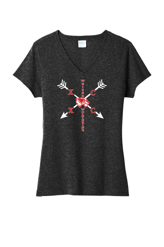 2026 WMS Cross Country Women's Tri-Blend V-Neck Tee