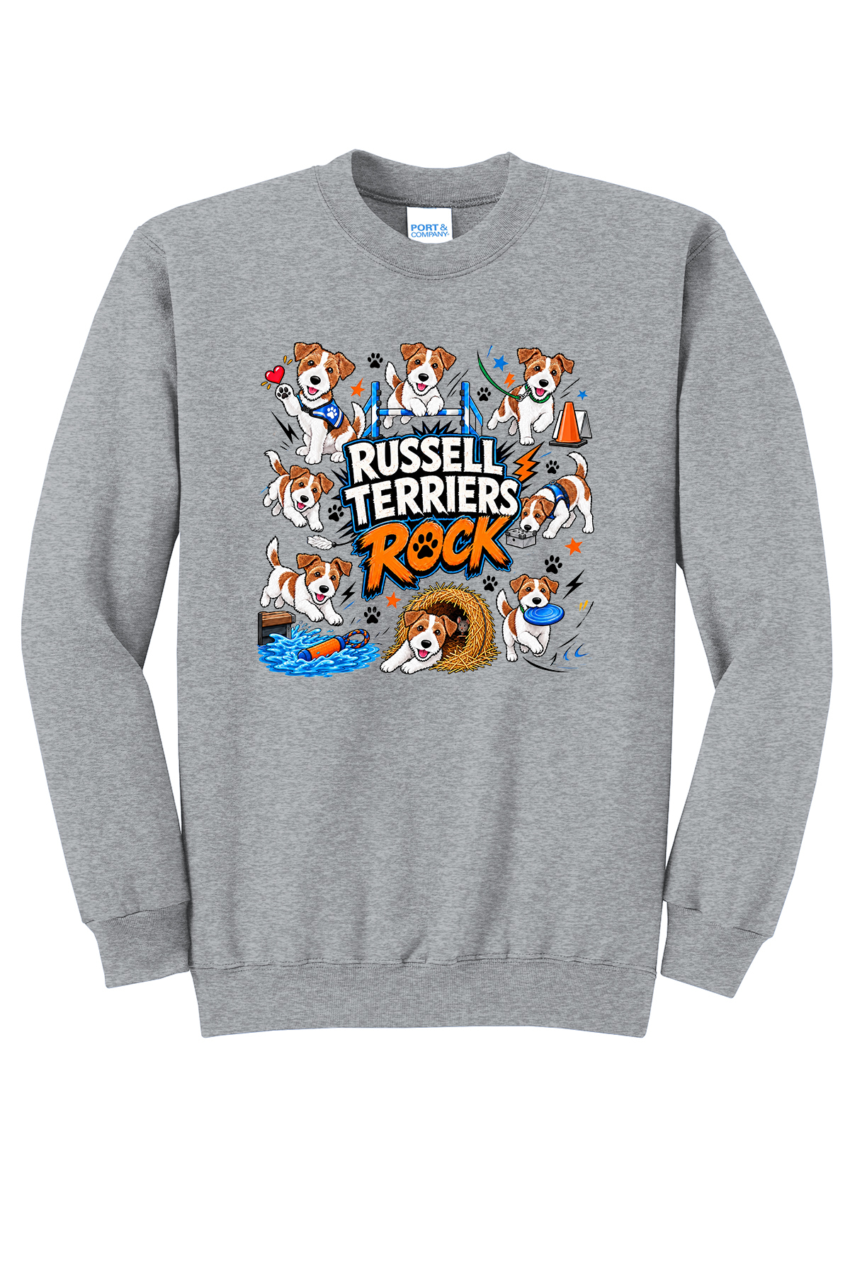 Russell Terriers Rock Fundraiser Crewneck. PC78