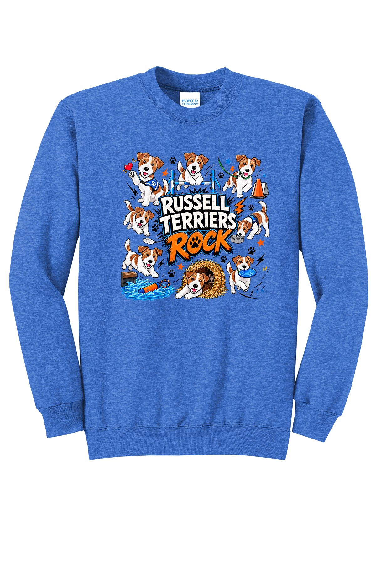 Russell Terriers Rock Fundraiser Crewneck. PC78