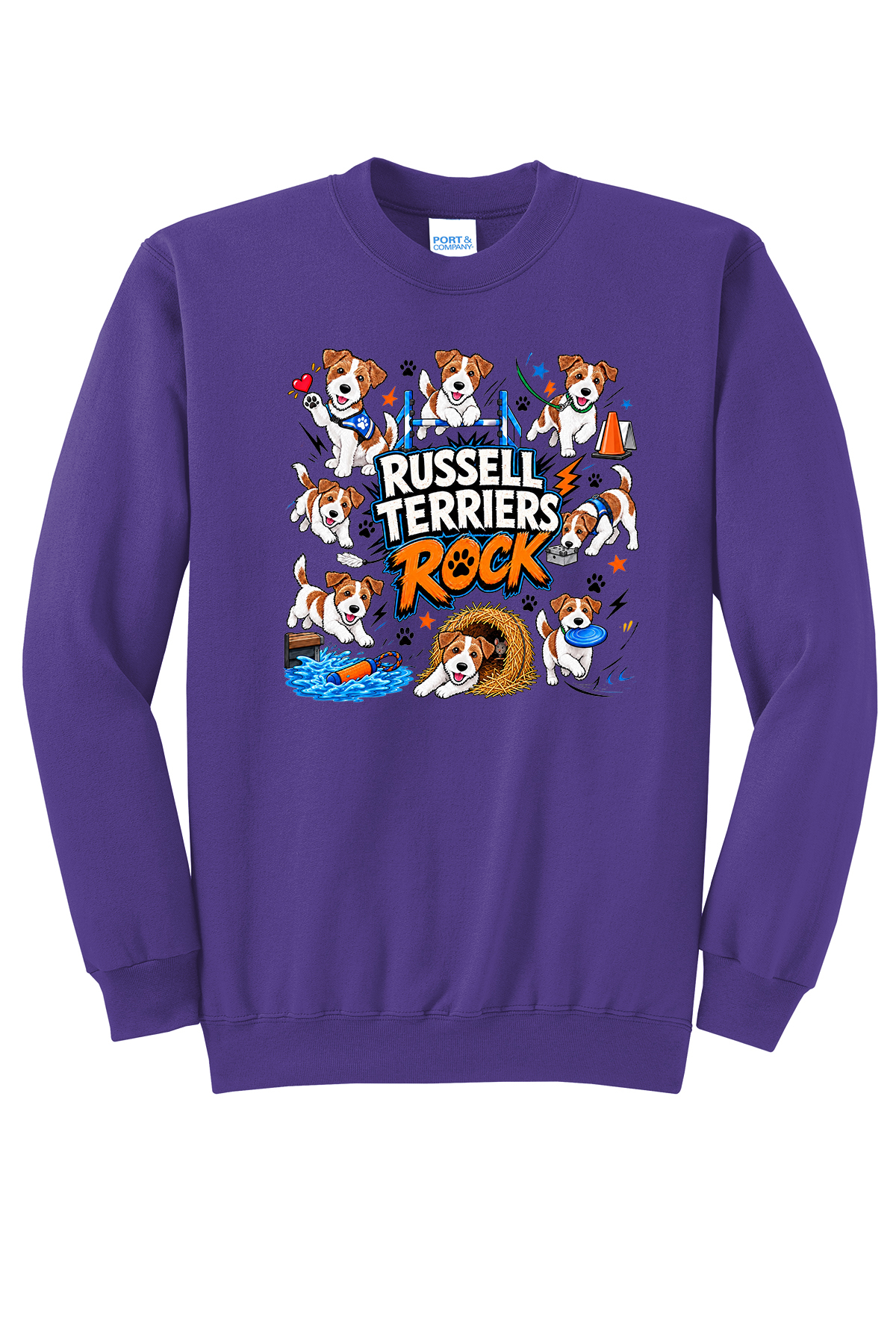 Russell Terriers Rock Fundraiser Crewneck. PC78