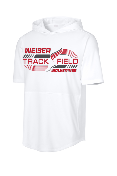 Track Short Sleeve T-Shirt Hoodie