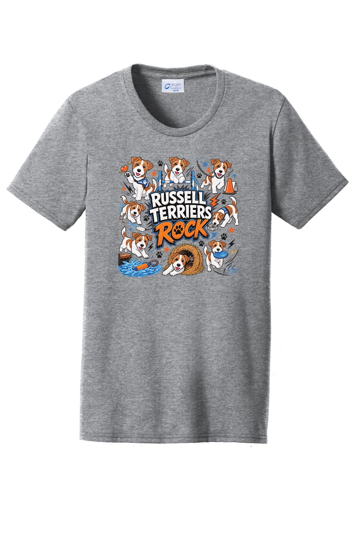 Russell Terriers Rock Fundraiser Tshirt LPC55