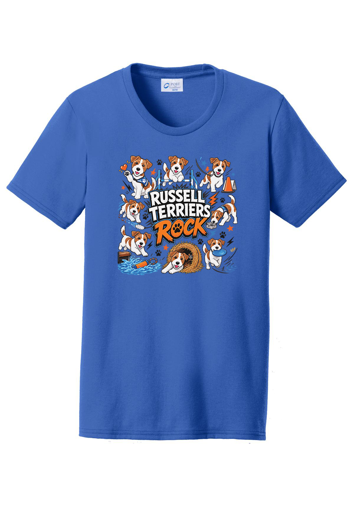 Russell Terriers Rock Fundraiser Tshirt LPC55