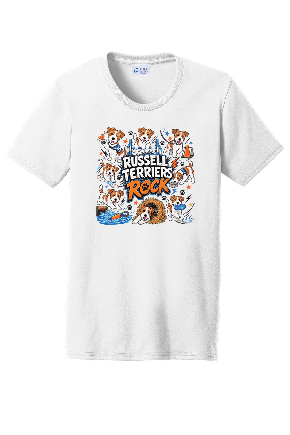 Russell Terriers Rock Fundraiser Tshirt LPC55