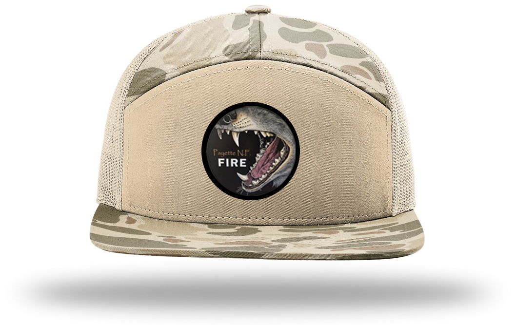 E441 Richardson Printed 7-Panel Trucker