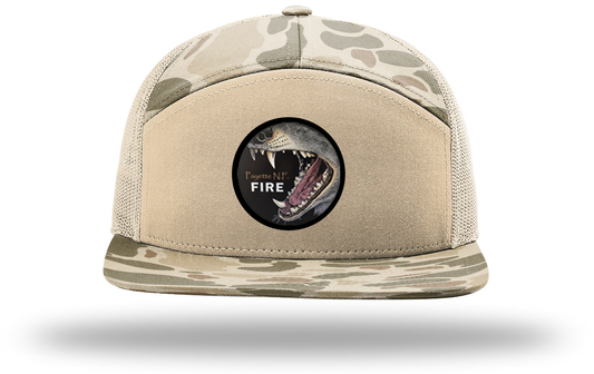 E441 Richardson Printed 7-Panel Trucker