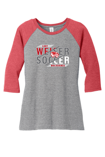 District ® Women’s Perfect Tri ® 3/4-Sleeve Raglan
