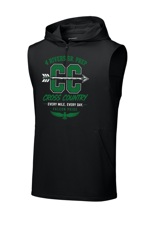 2026 Cross Country Sport-Tek® Sport-Wick® Stretch Sleeveless Hooded 1/4-Zip