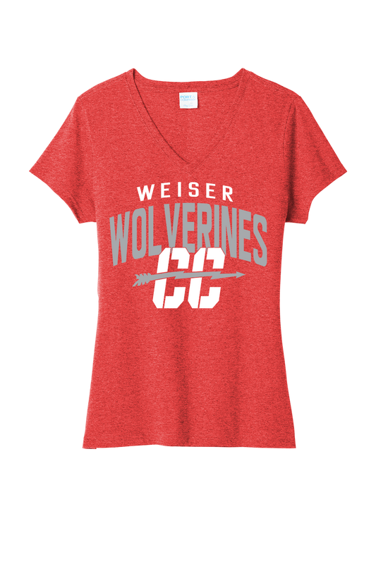 2025 Cross Country Women's Tri-Blend V-Neck Tee