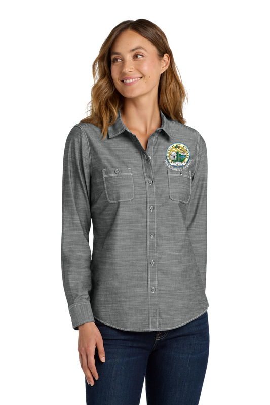 LW380 Port Authority® Women's Slub Chambray Shirt