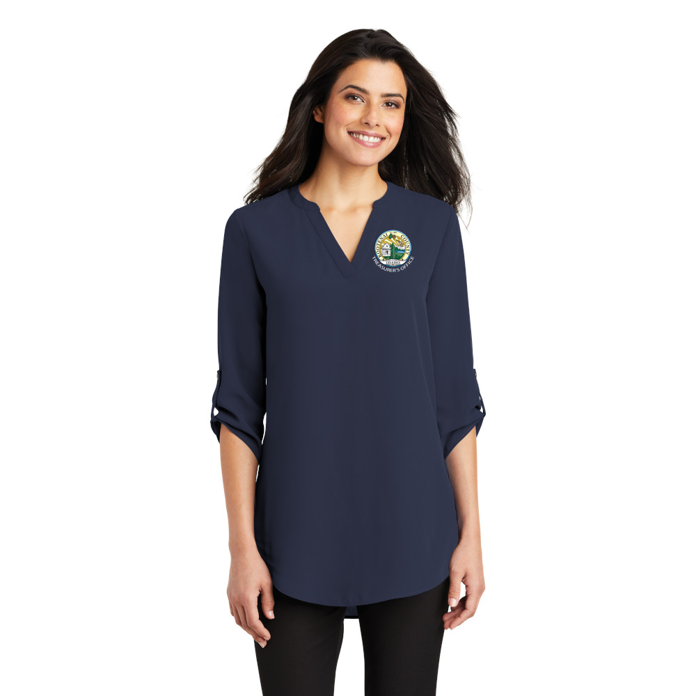 LW701 Port Authority ® Ladies 3/4-Sleeve Tunic Blouse