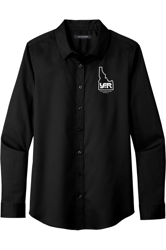YFR Women's Fit Long Sleeve SuperPro React™ Twill Shirt