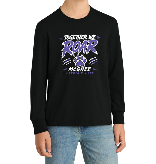 Port & Co ®  Youth Long Sleeve Core Cotton Tee. PC54YLS