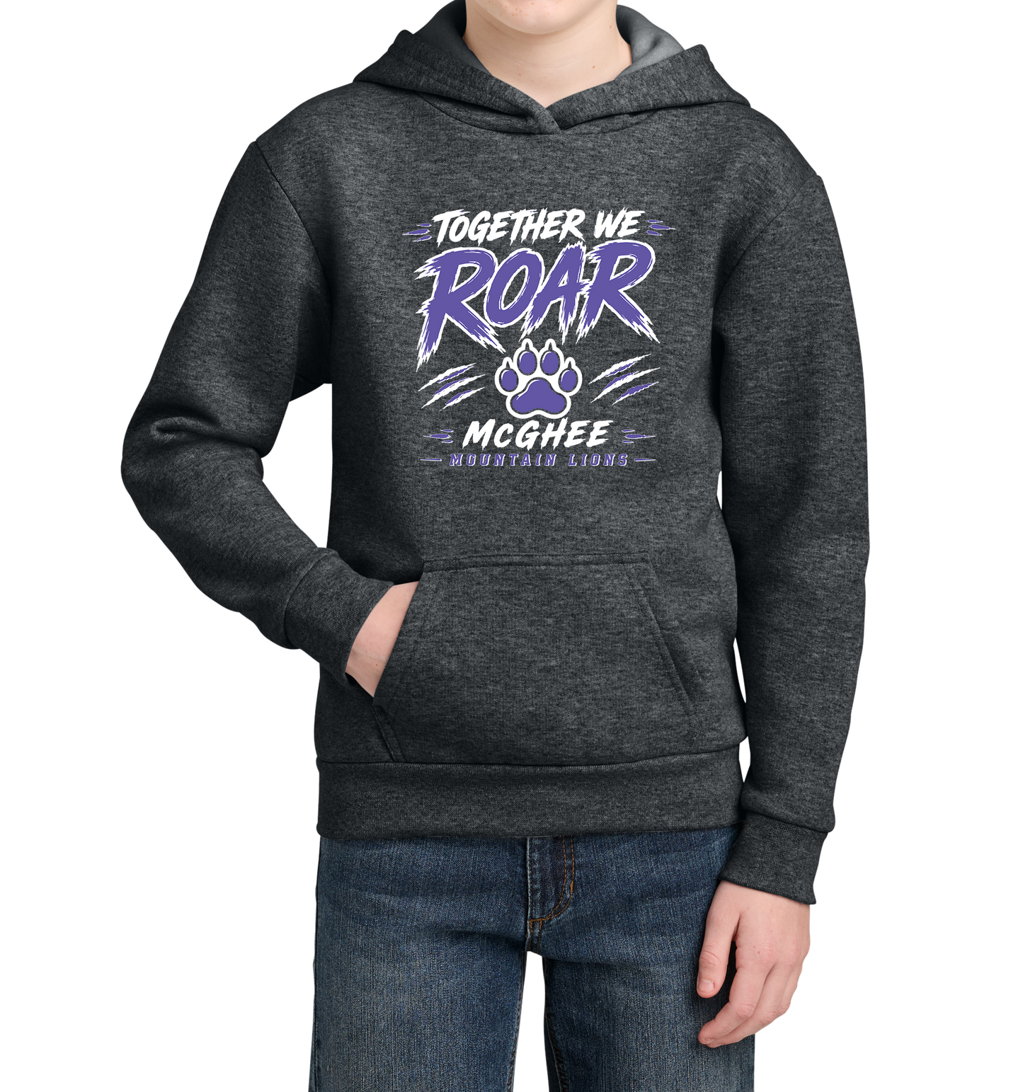 Port & Co ®  Youth Lightweight Easy Fleece Pullover Hooded Sweatshirt PC68YH