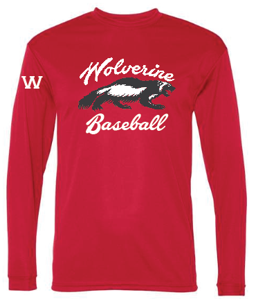 Baseball Wolverine Performance Long Sleeve T-Shirt