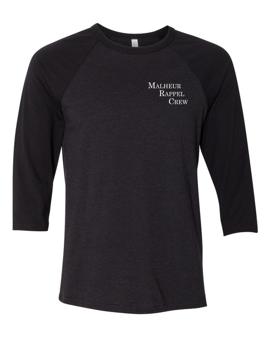 Malheur Rappel Unisex Three-Quarter Sleeve Baseball Tee