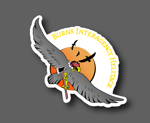 Burns Helitack Sticker