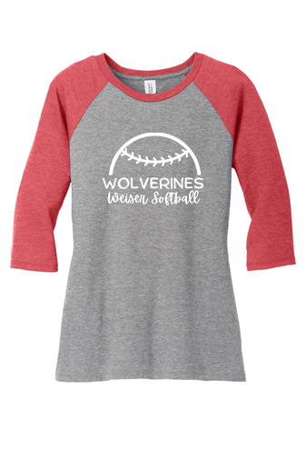 District ® Women’s Perfect Tri ® 3/4-Sleeve Raglan