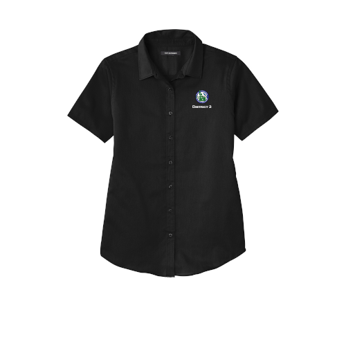 LW809 Port Authority® Ladies Short Sleeve SuperPro React ™ Twill Shirt