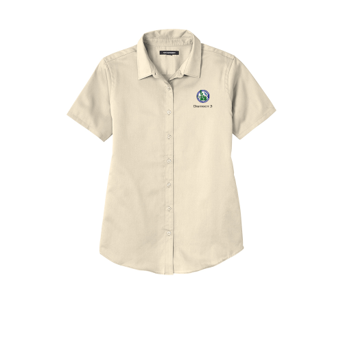 LW809 Port Authority® Ladies Short Sleeve SuperPro React ™ Twill Shirt