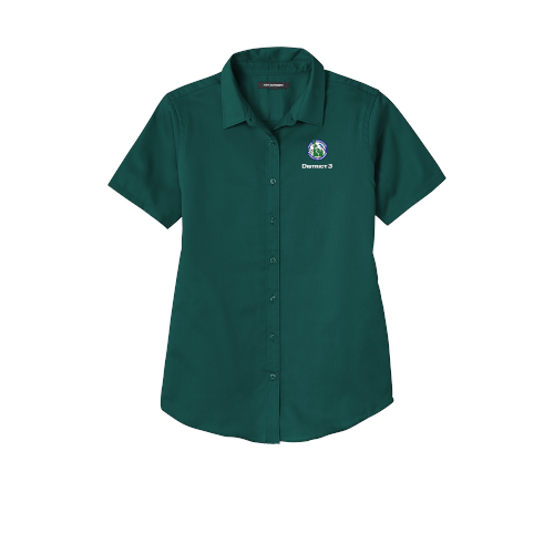 LW809 Port Authority® Ladies Short Sleeve SuperPro React ™ Twill Shirt