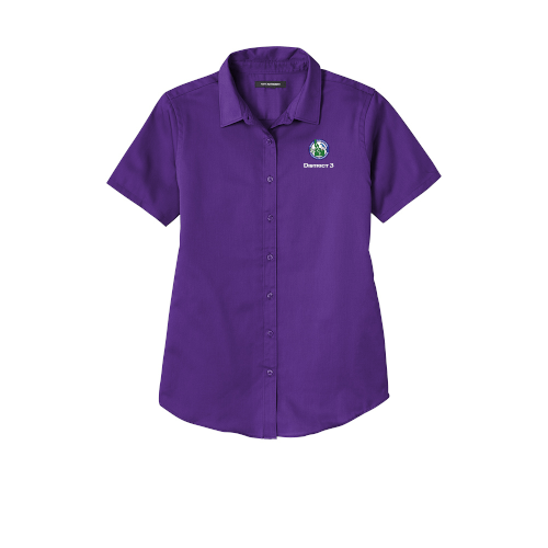 LW809 Port Authority® Ladies Short Sleeve SuperPro React ™ Twill Shirt