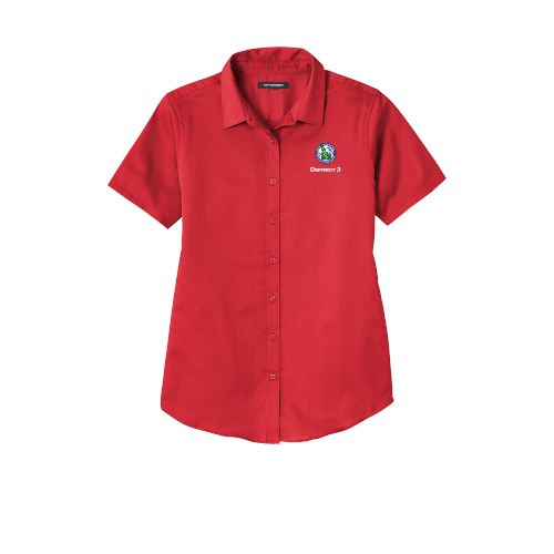 LW809 Port Authority® Ladies Short Sleeve SuperPro React ™ Twill Shirt