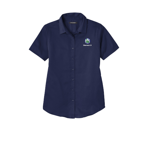 LW809 Port Authority® Ladies Short Sleeve SuperPro React ™ Twill Shirt