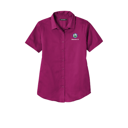 LW809 Port Authority® Ladies Short Sleeve SuperPro React ™ Twill Shirt