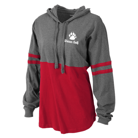 Girls Hooded Pom Pom Jersey